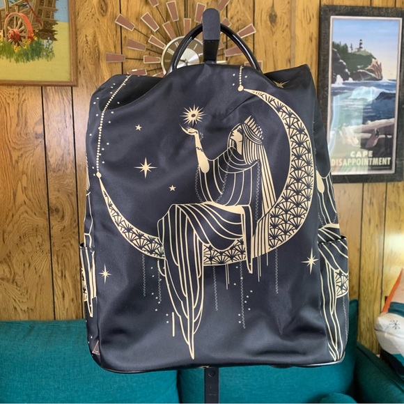 Magical Art Deco Theme Anti-Theft Style Backpack NWOT - Picture 4 of 10